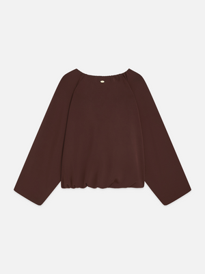 Gathered Tencel Sweatshirt