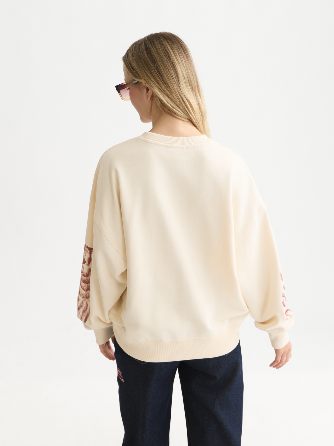 Sweat-shirt coupe oversize avec illustration sur le devant
