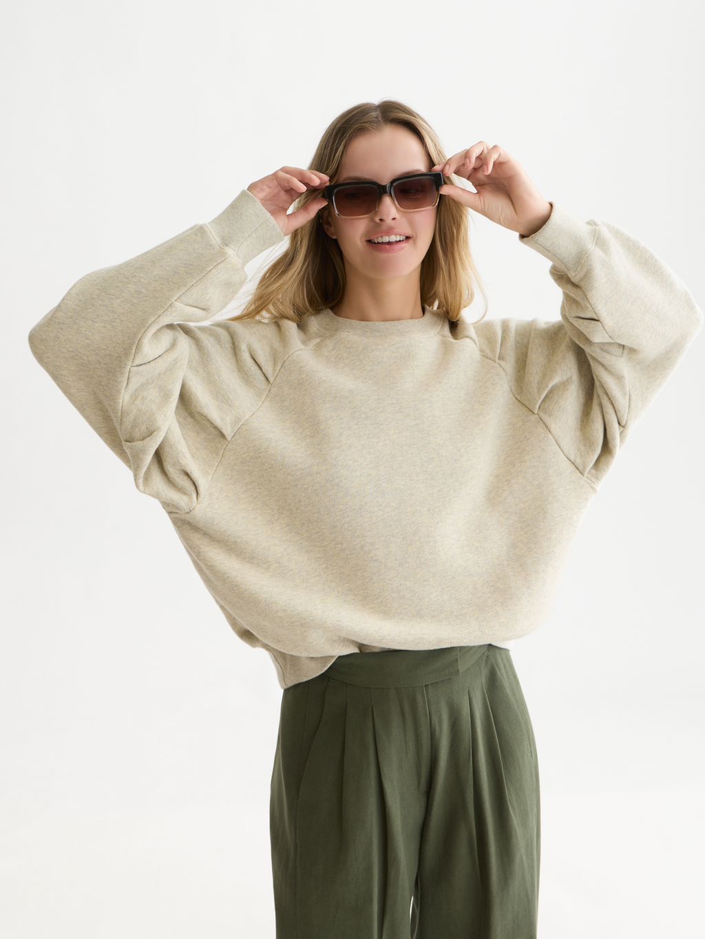 Pleated Sweatshirt