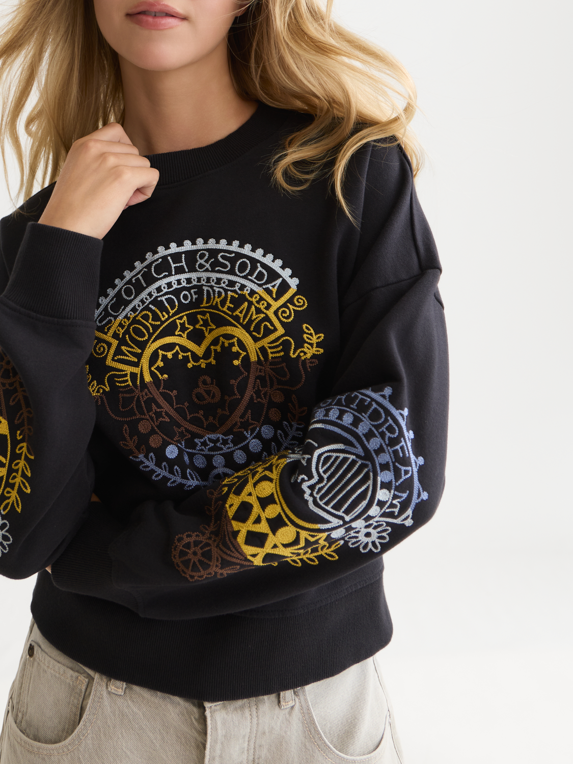 Relaxed Embroidered Cotton Sweatshirt