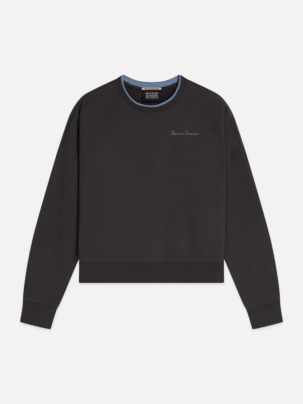 Chest Embroidery Relaxed Sweatshirt