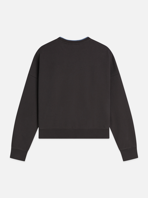 Chest Embroidery Relaxed Sweatshirt