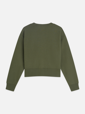 Ribbon Embroidery Loose-Fit Sweatshirt