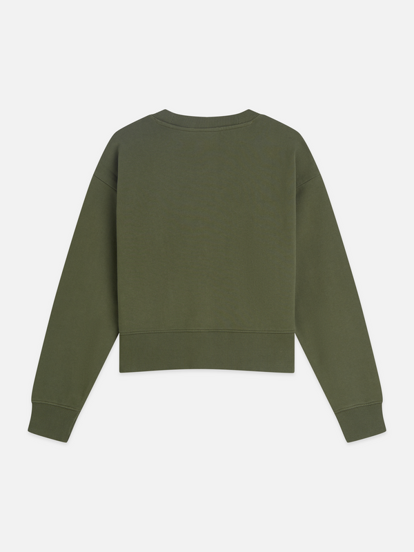 Ribbon Embroidery Loose-Fit Sweatshirt