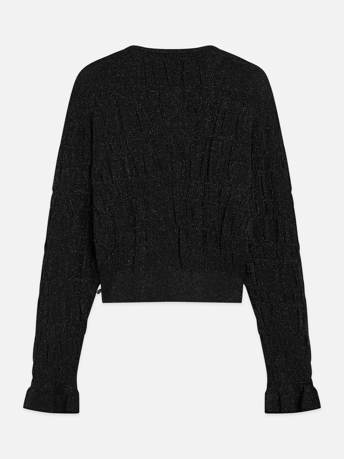 Viscose-Blend Smock Stitch Cardigan