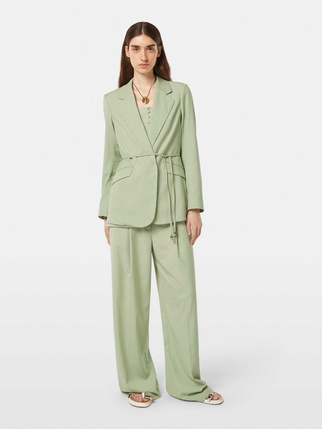 Drapey Belted Blazer