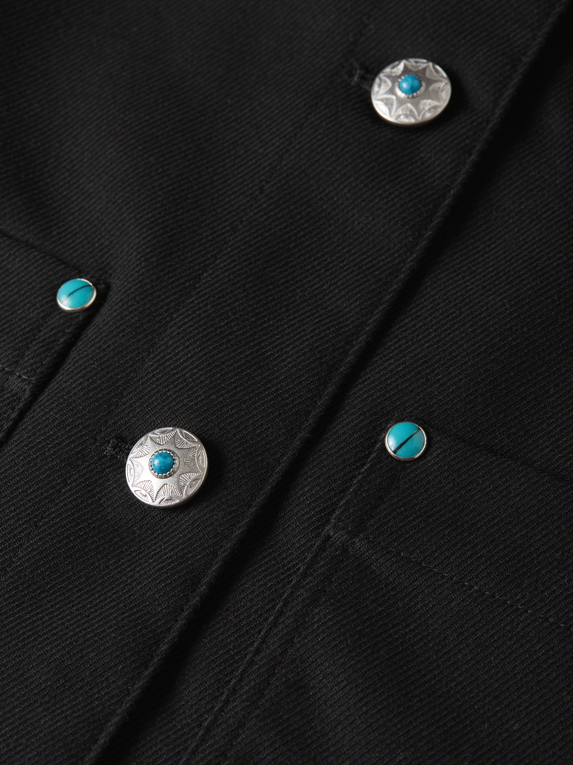 Detaillierte Jeansjacke im Western-Stil