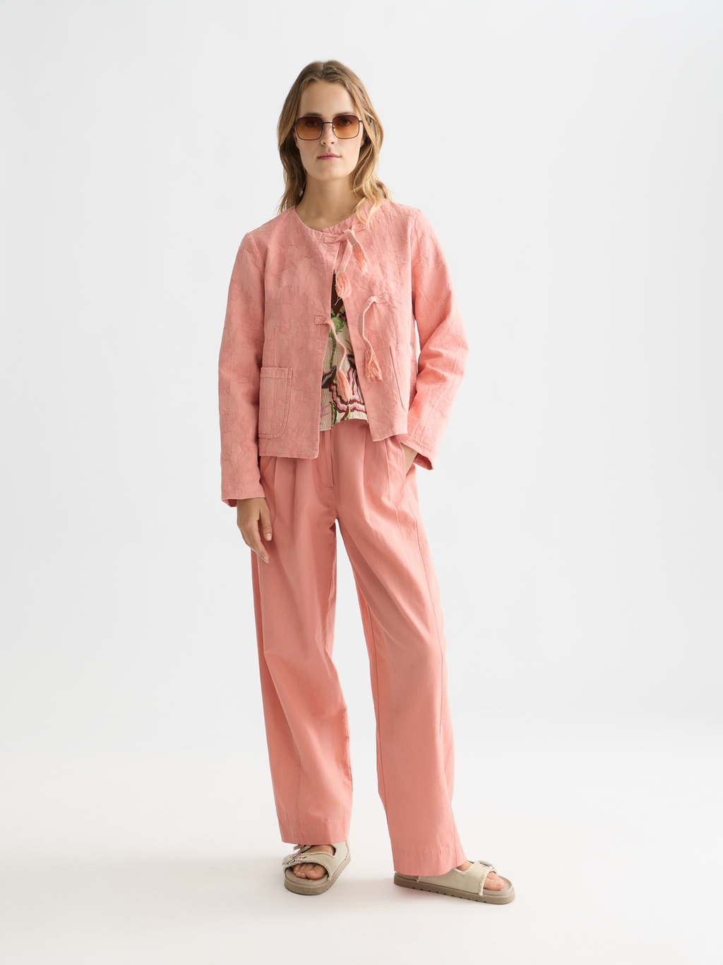 Strukturierter Jacquard-Blazer
