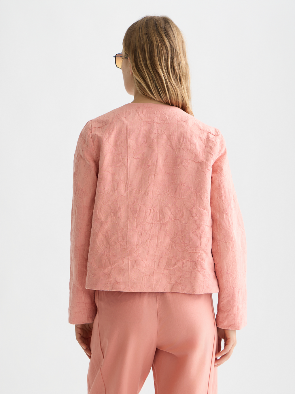 Strukturierter Jacquard-Blazer