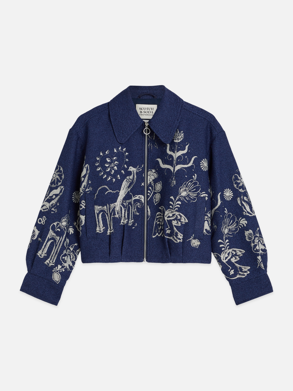 Scotch & Soda x Royal Delft Jacquard Jacket