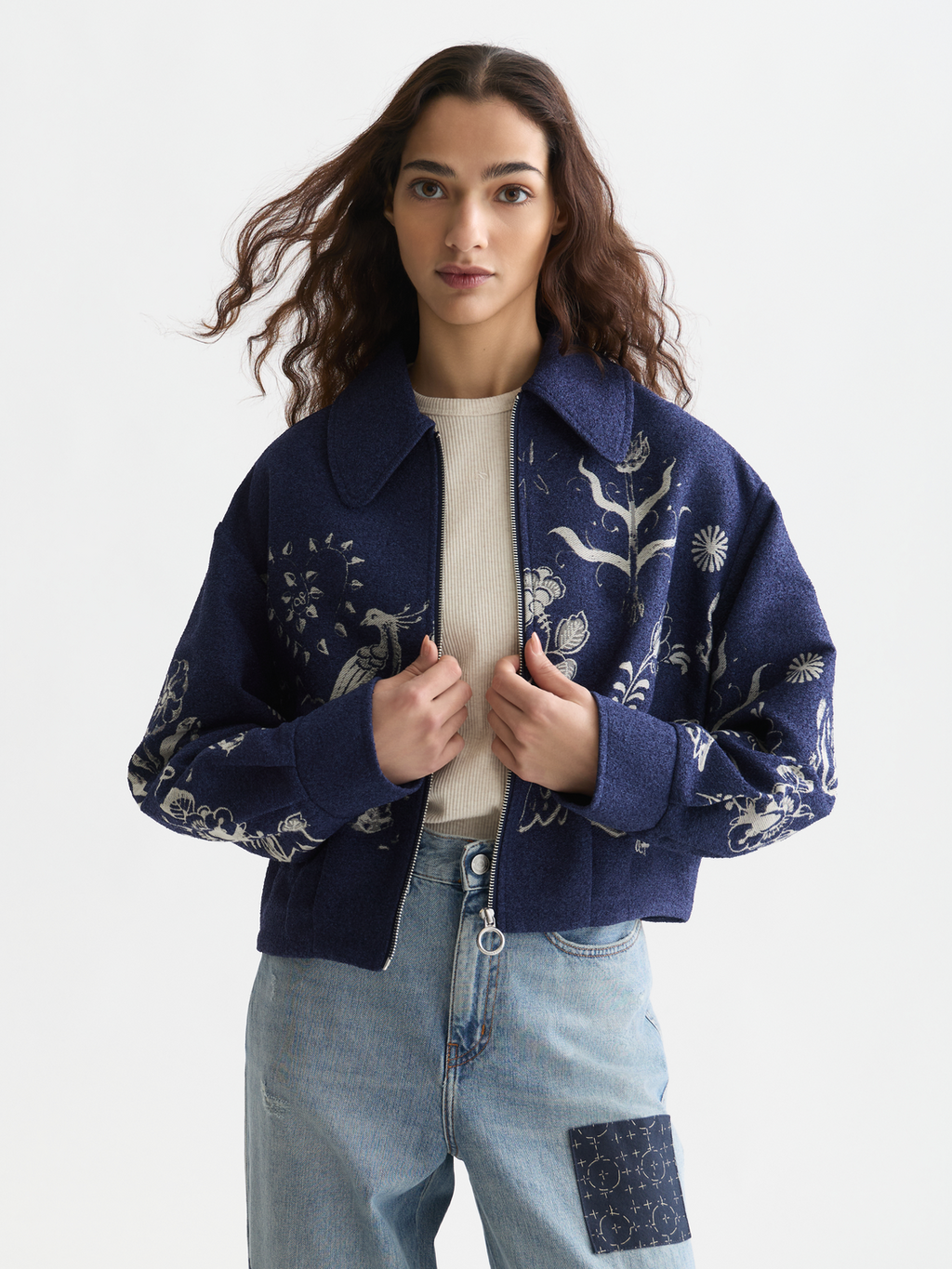 Scotch & Soda x Royal Delft Jacquard Jacket