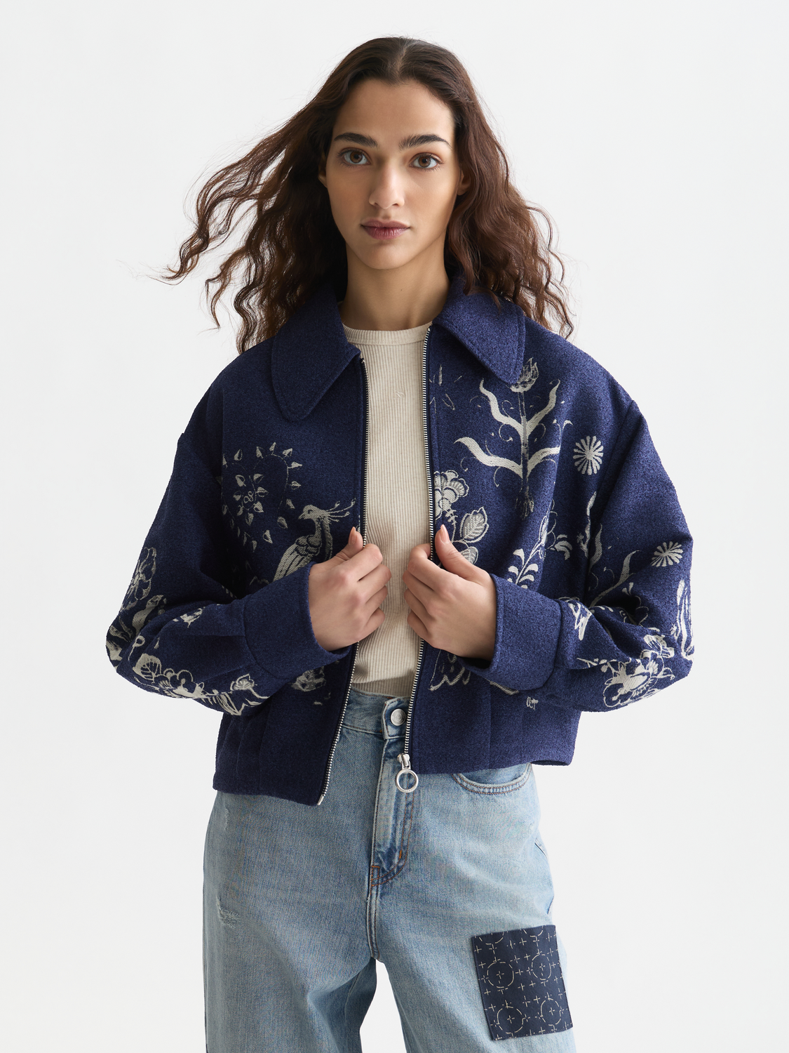 Scotch & Soda x Royal Delft Jacquard Jacket