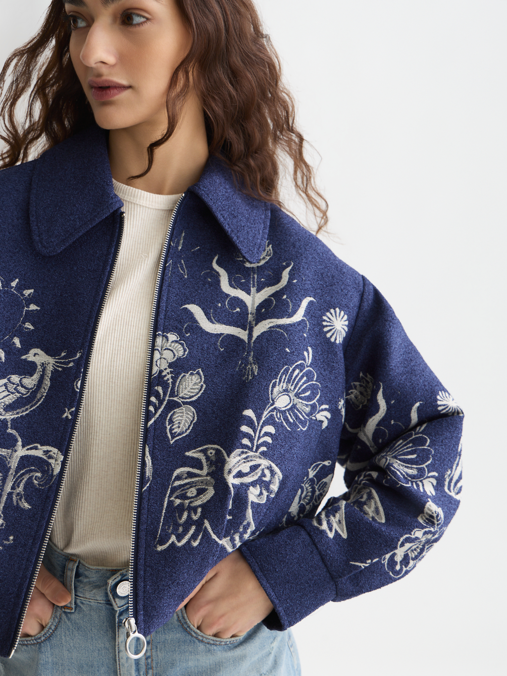 Scotch & Soda x Royal Delft Jacquard Jacket