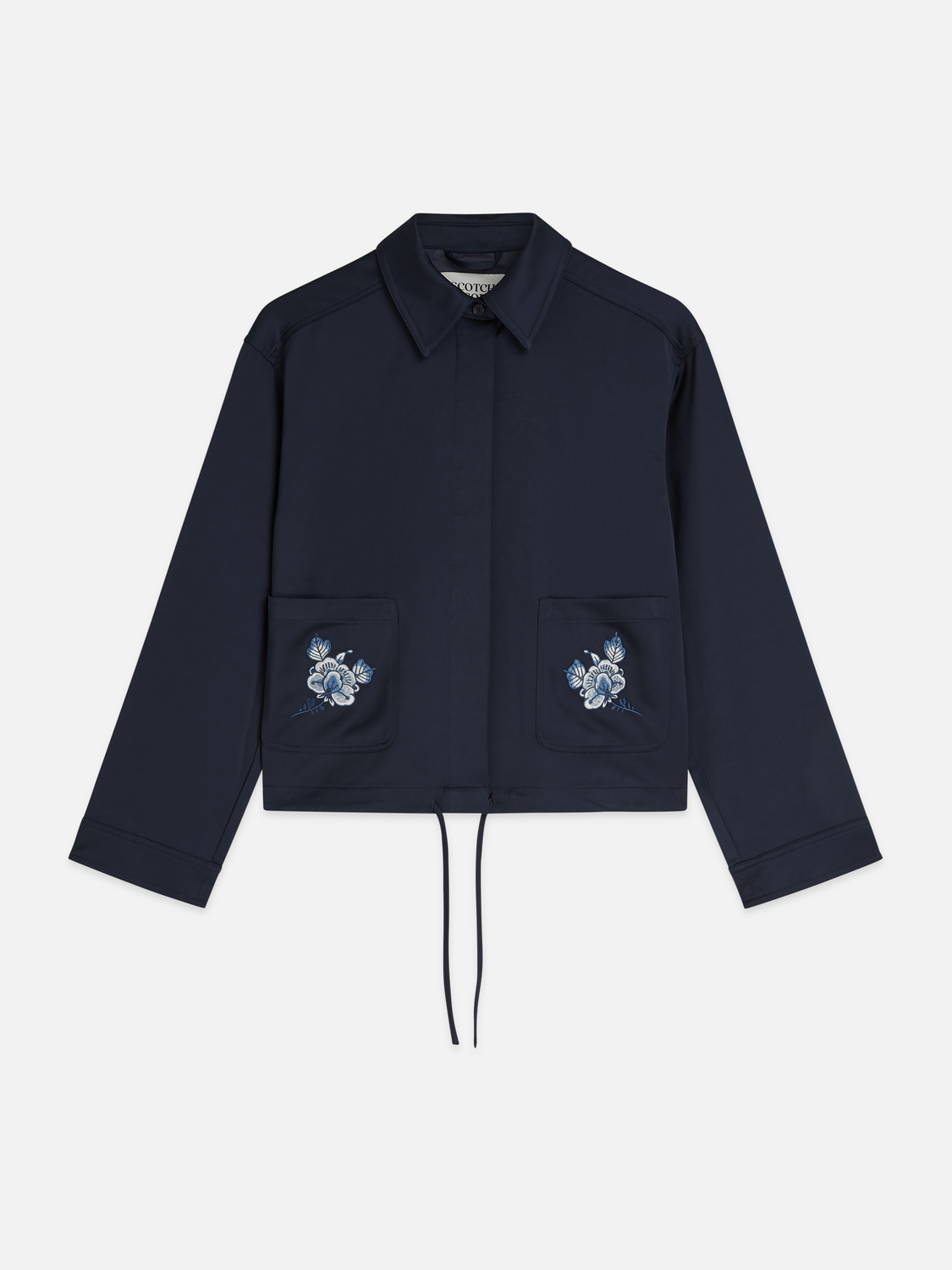 Scotch & Soda x Royal Delft Embroidered Satin Jacket