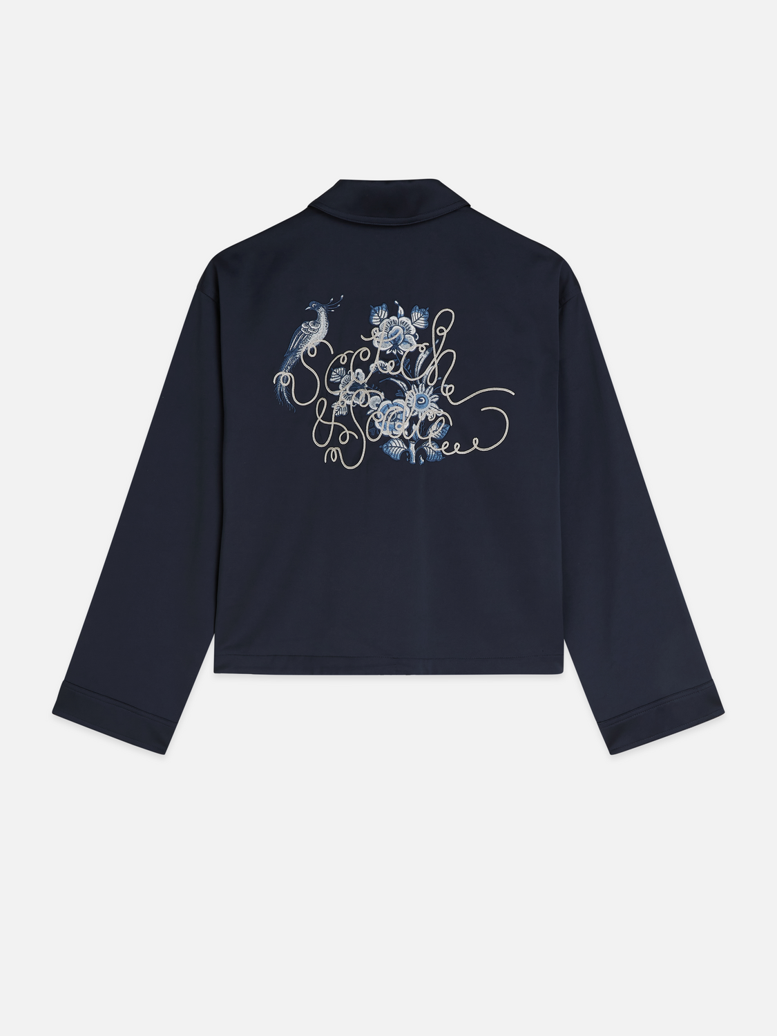 Scotch & Soda x Royal Delft Embroidered Satin Jacket