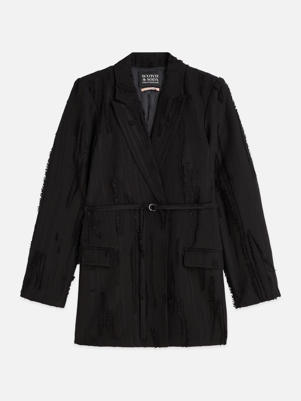 Belted Double Breasted Blazer