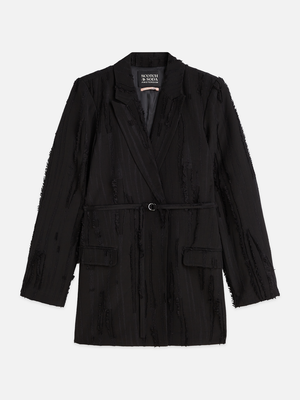 Belted Double Breasted Blazer