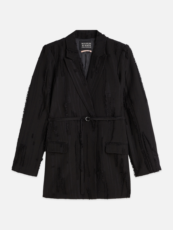 Belted Double Breasted Blazer