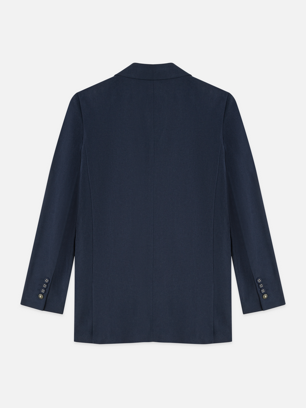 Gabardine Relaxed Single Breasted Blazer