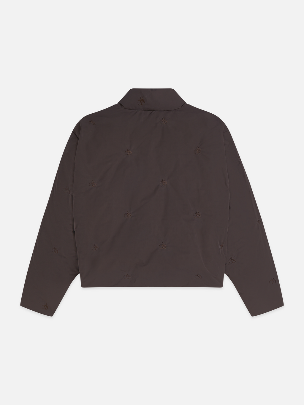 Embroidered Short Puffer Jacket