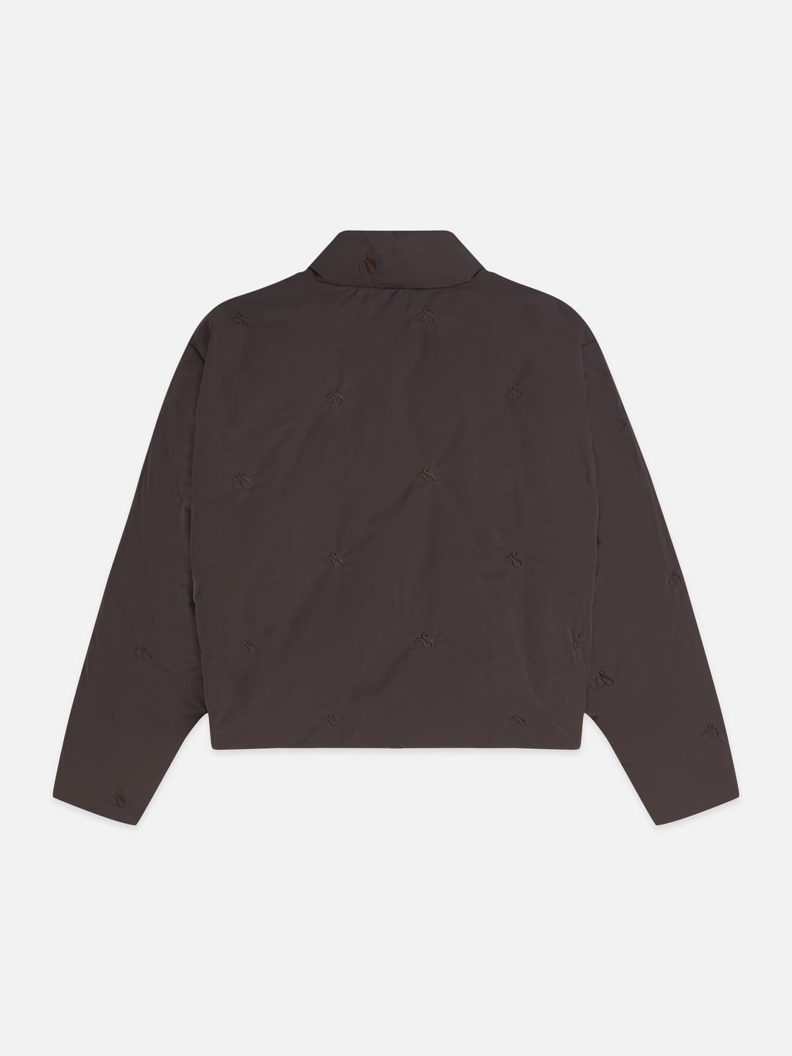 Embroidered Short Puffer Jacket