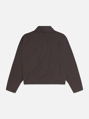 Embroidered Short Puffer Jacket