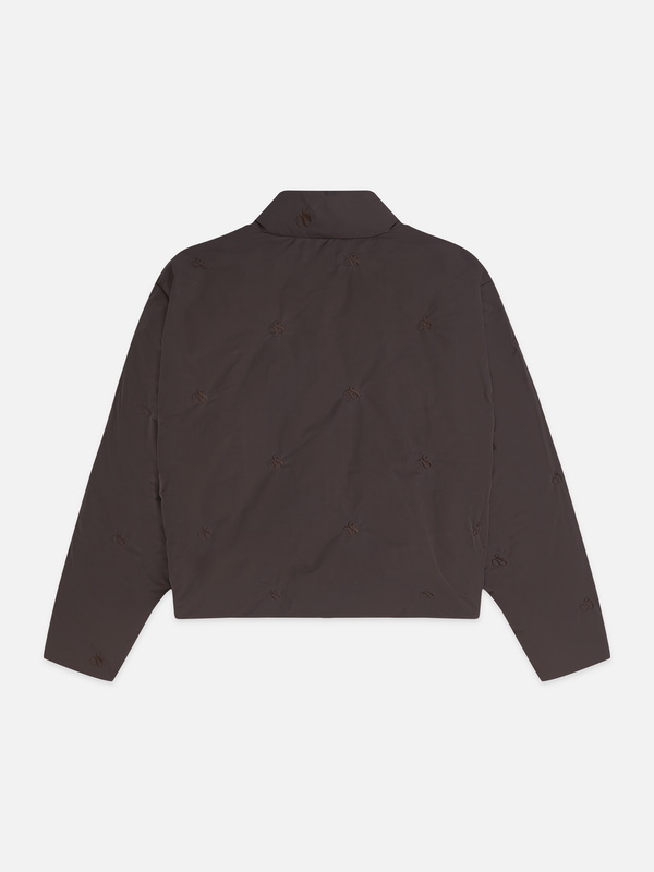 Embroidered Short Puffer Jacket