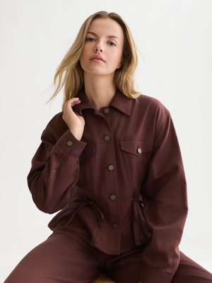 Fitted Lyocell Trucker Jacket