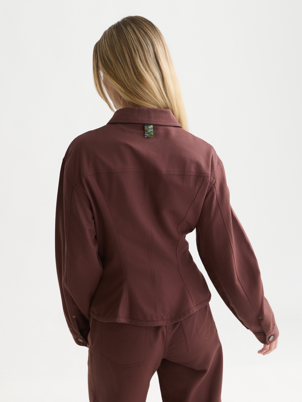 Fitted Lyocell Trucker Jacket