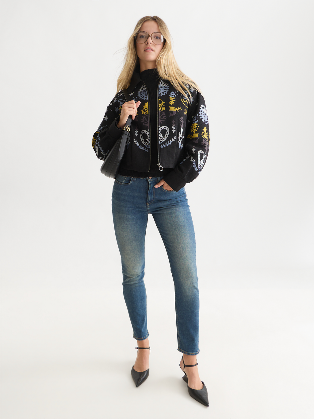 Jacquard Zip Jacket