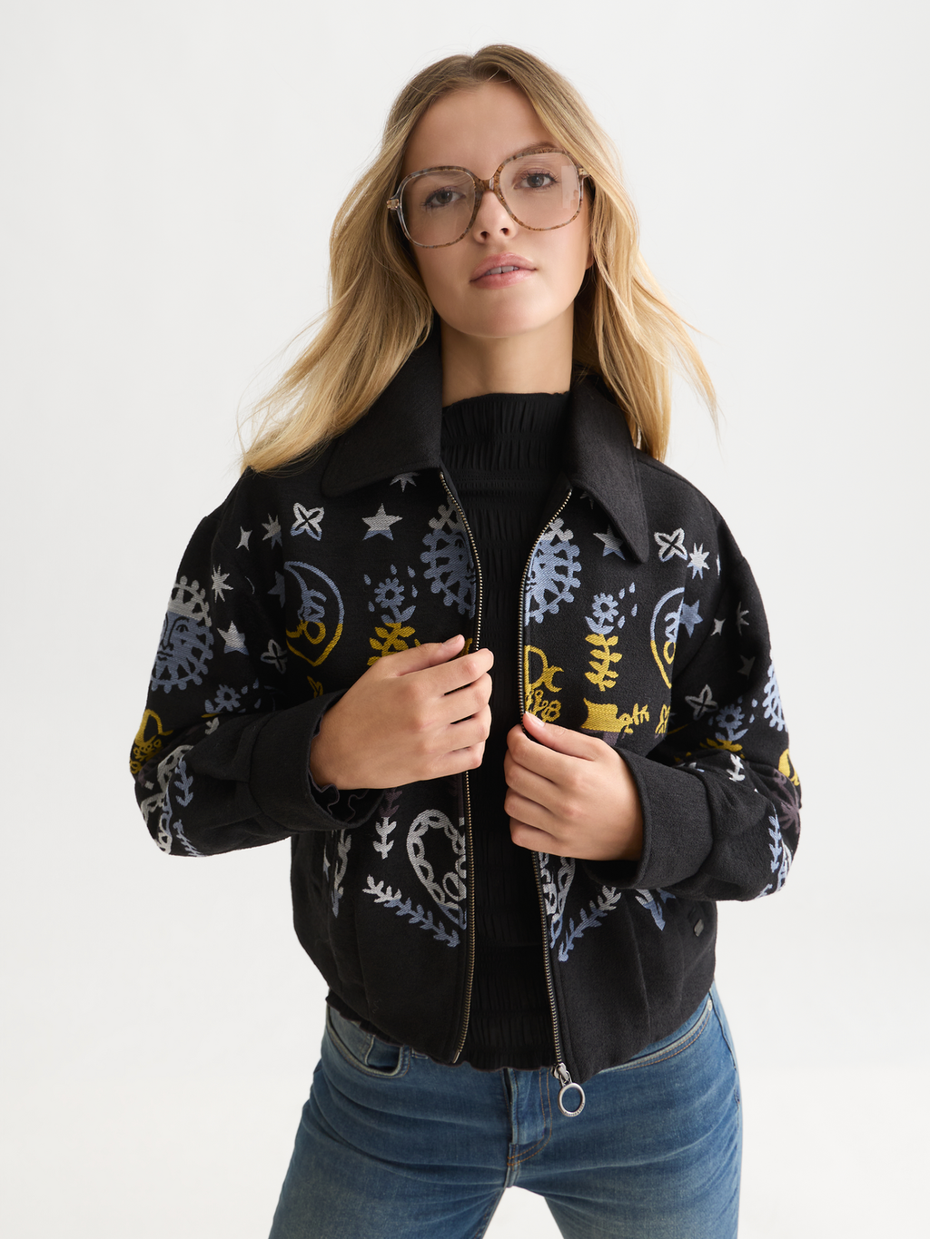 Jacquard Zip Jacket
