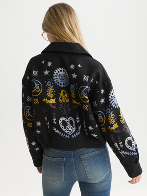 Jacquard Zip Jacket