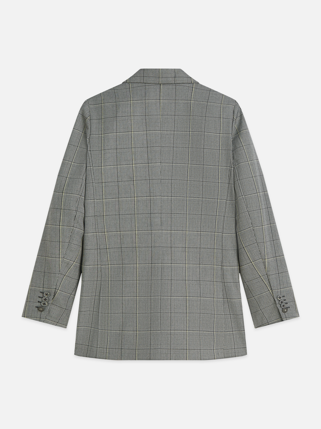 Checked Oversized Single Breasted Blazer