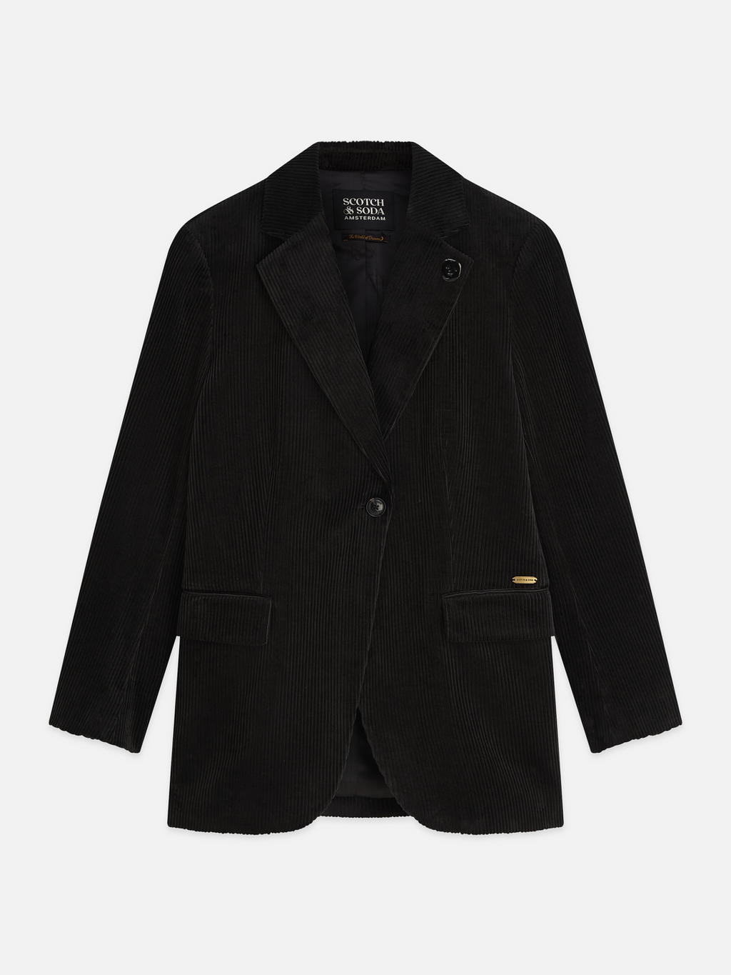 Relaxed Corduroy Single Breasted Blazer