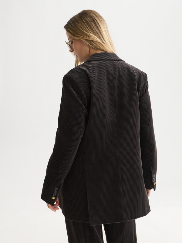 Relaxed Corduroy Single Breasted Blazer
