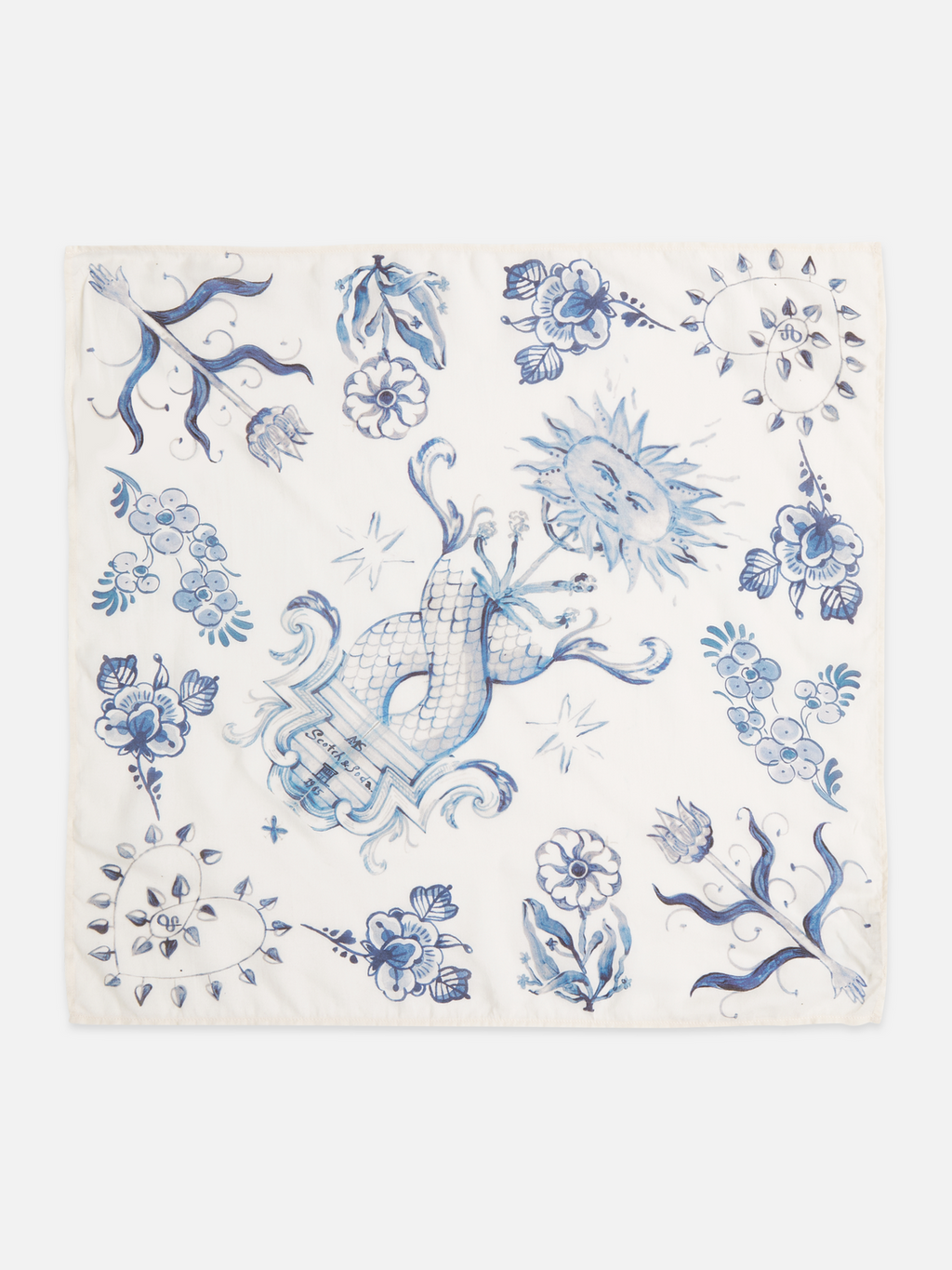 Scotch & Soda x Royal Delft Printed Foulard