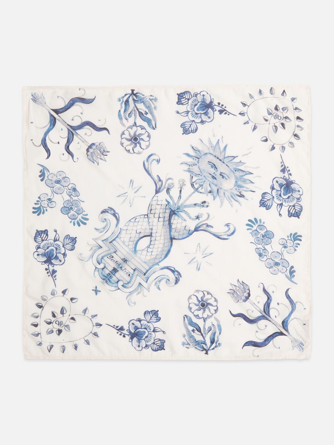 Scotch & Soda x Royal Delft Printed Foulard