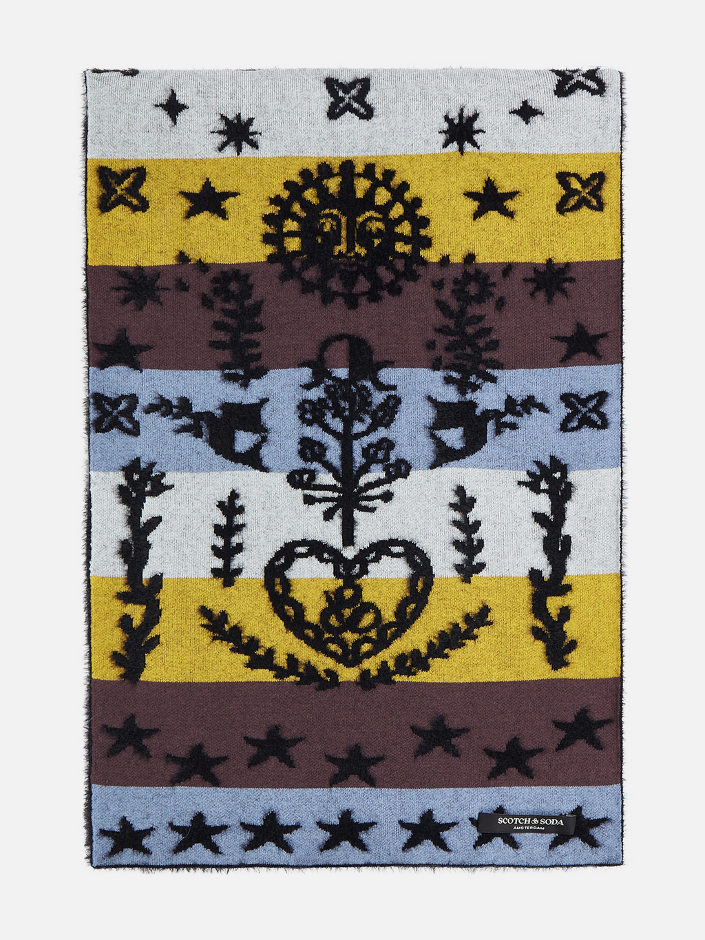 Jacquard Knit Scarf