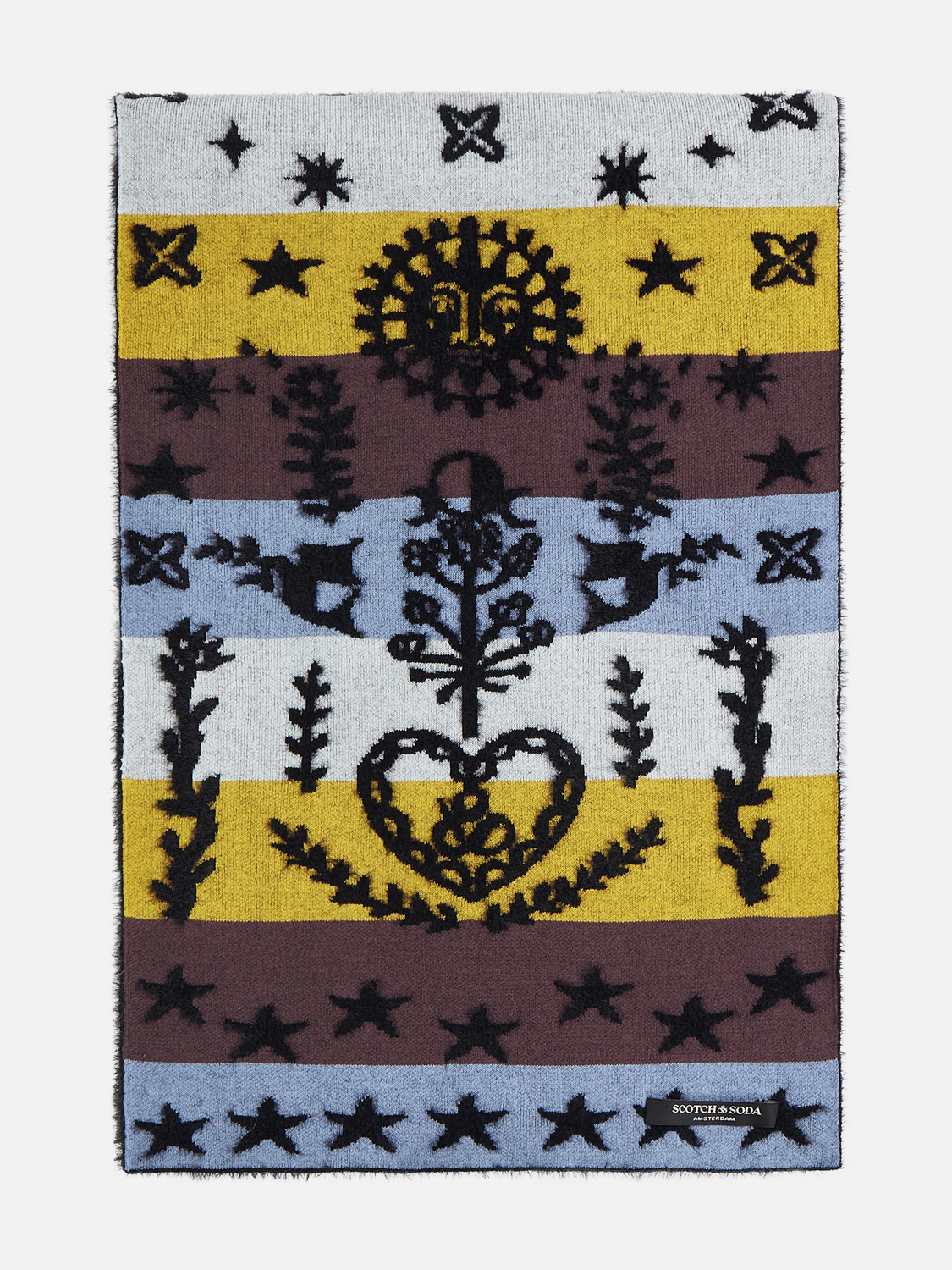 Jacquard Knit Scarf