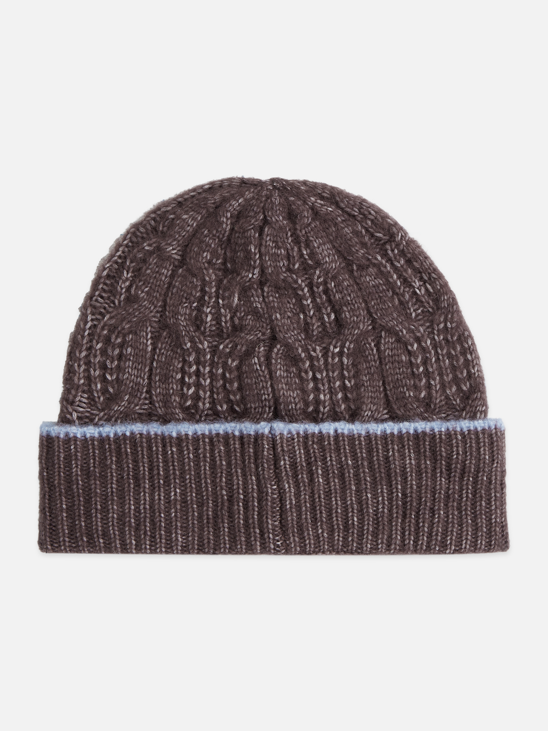Cable-Stitch Wool-Blend Knit Beanie