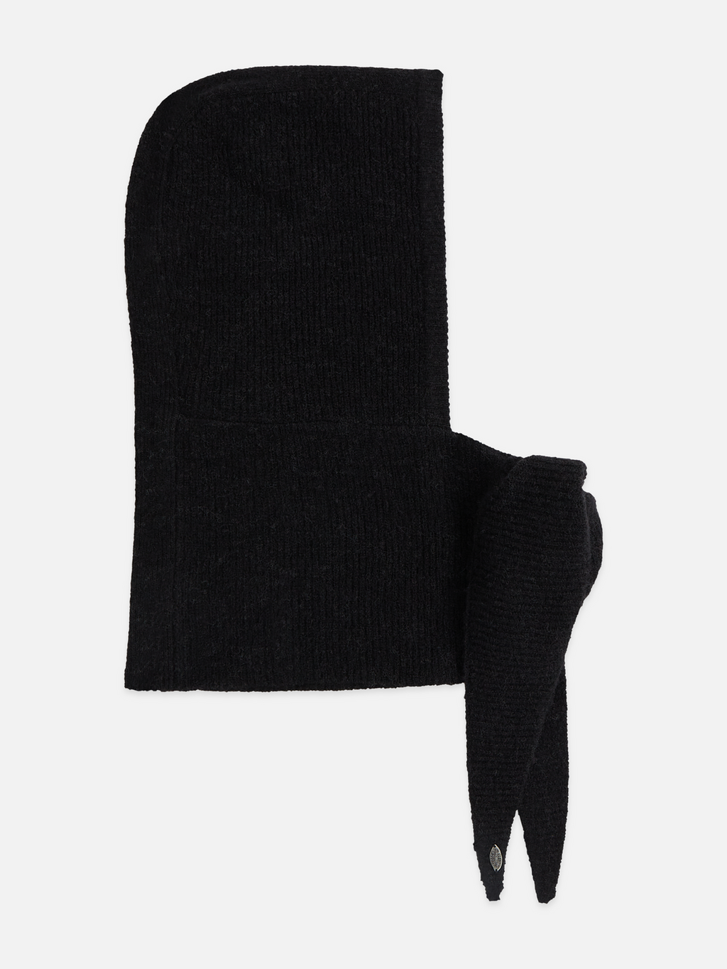 Fuzzy Ribbed Knit Hood