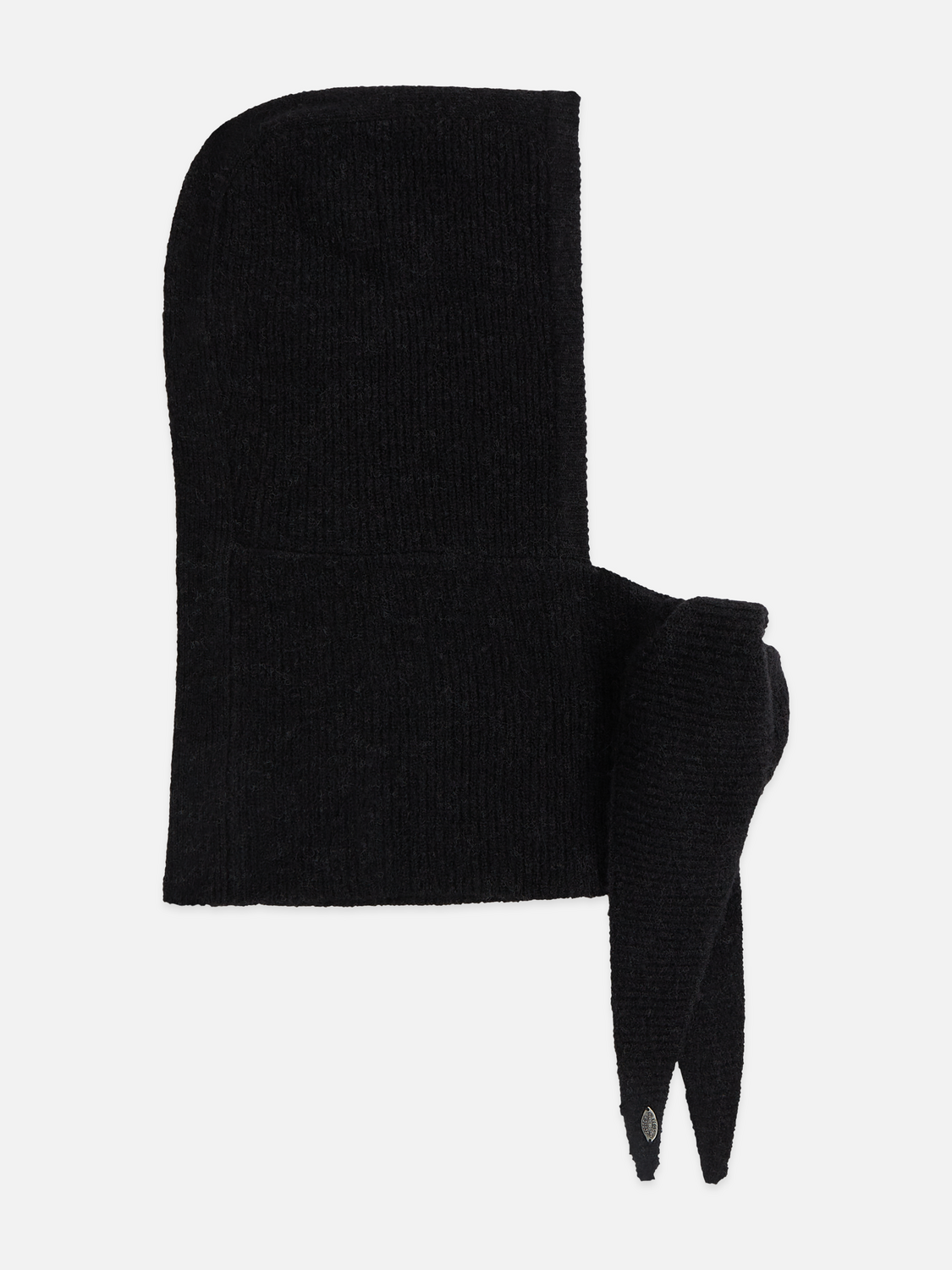 Fuzzy Ribbed Knit Hood