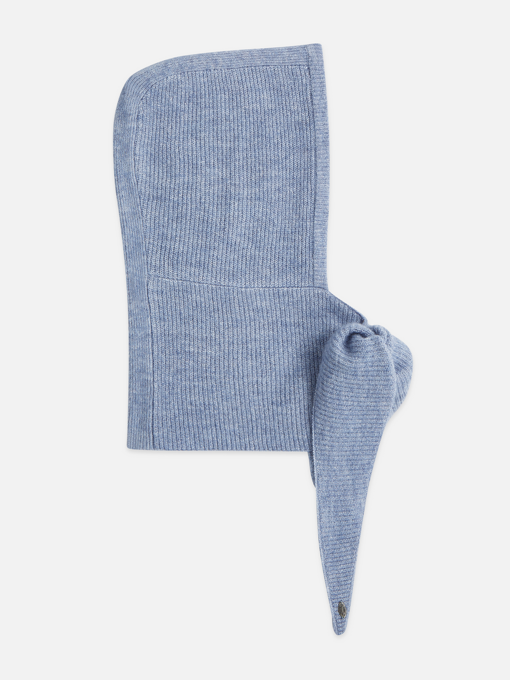 Fuzzy Ribbed Knit Hood