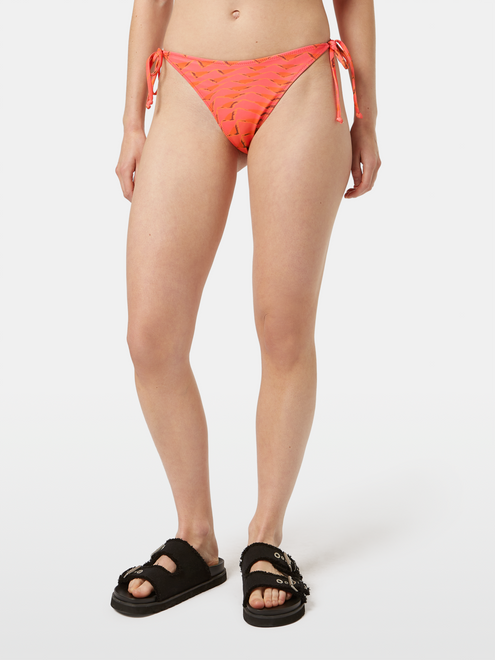 Bas de bikini imprimé réversible