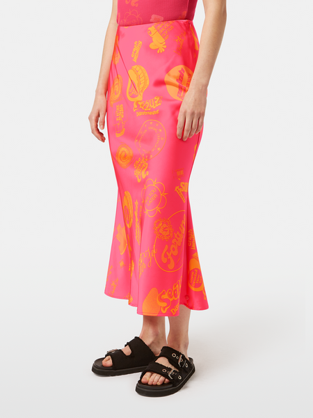 Satin Printed Midi Skirt– Scotch & Soda