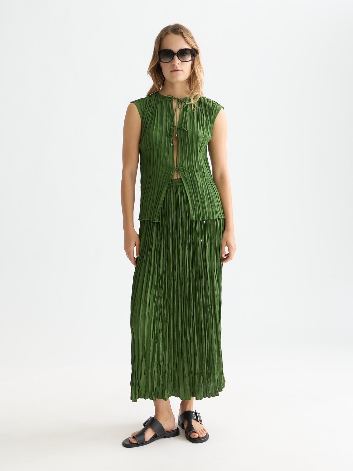 Micro Pleat Skirt
