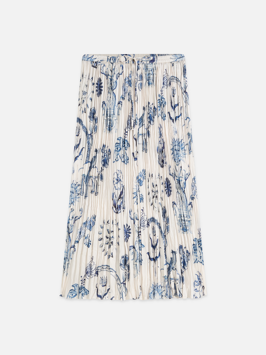 Scotch & Soda x Royal Delft Printed Micro Pleat Ankle Length Skirt