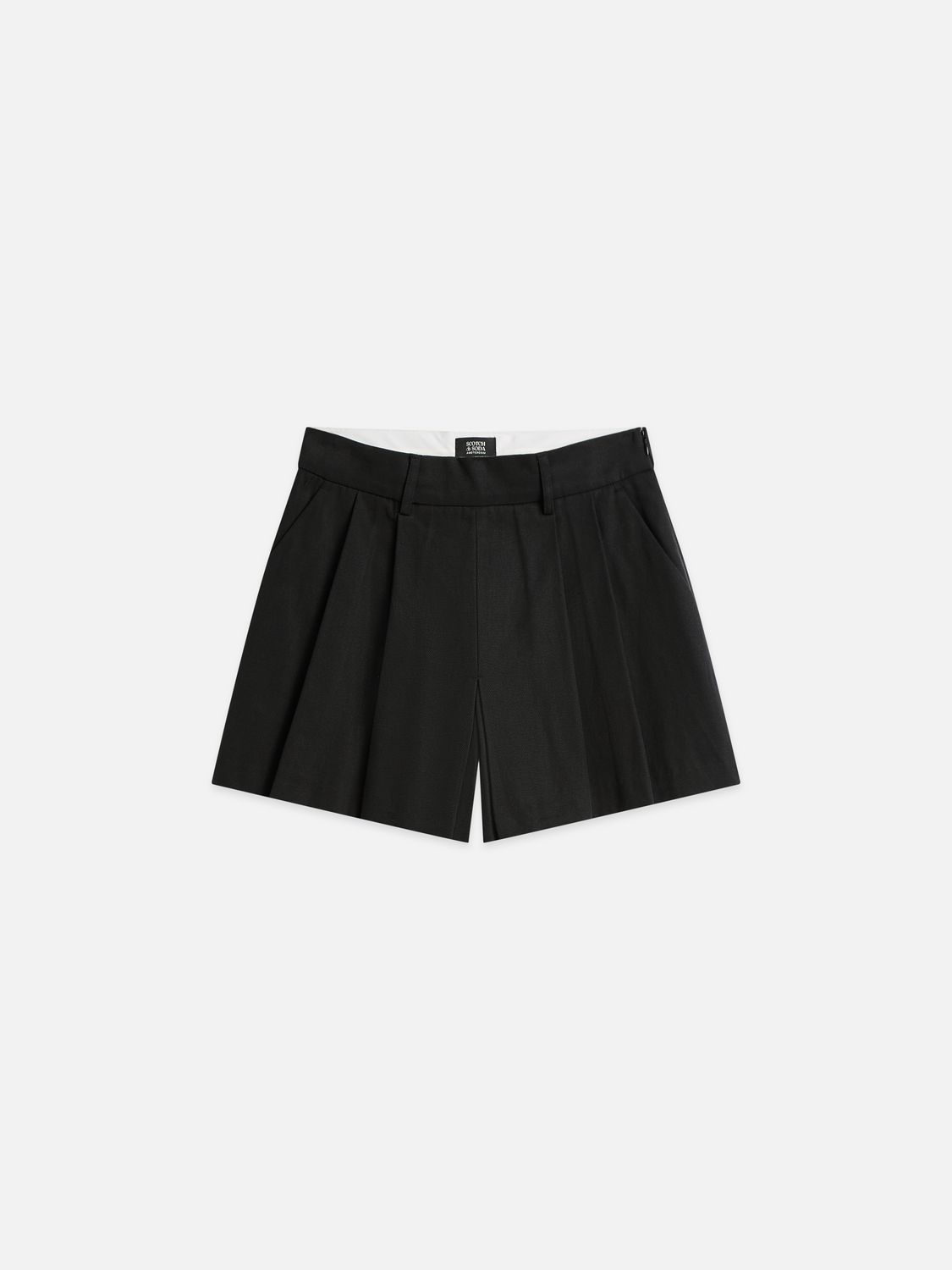 Jupon-short ajusté en gabardine