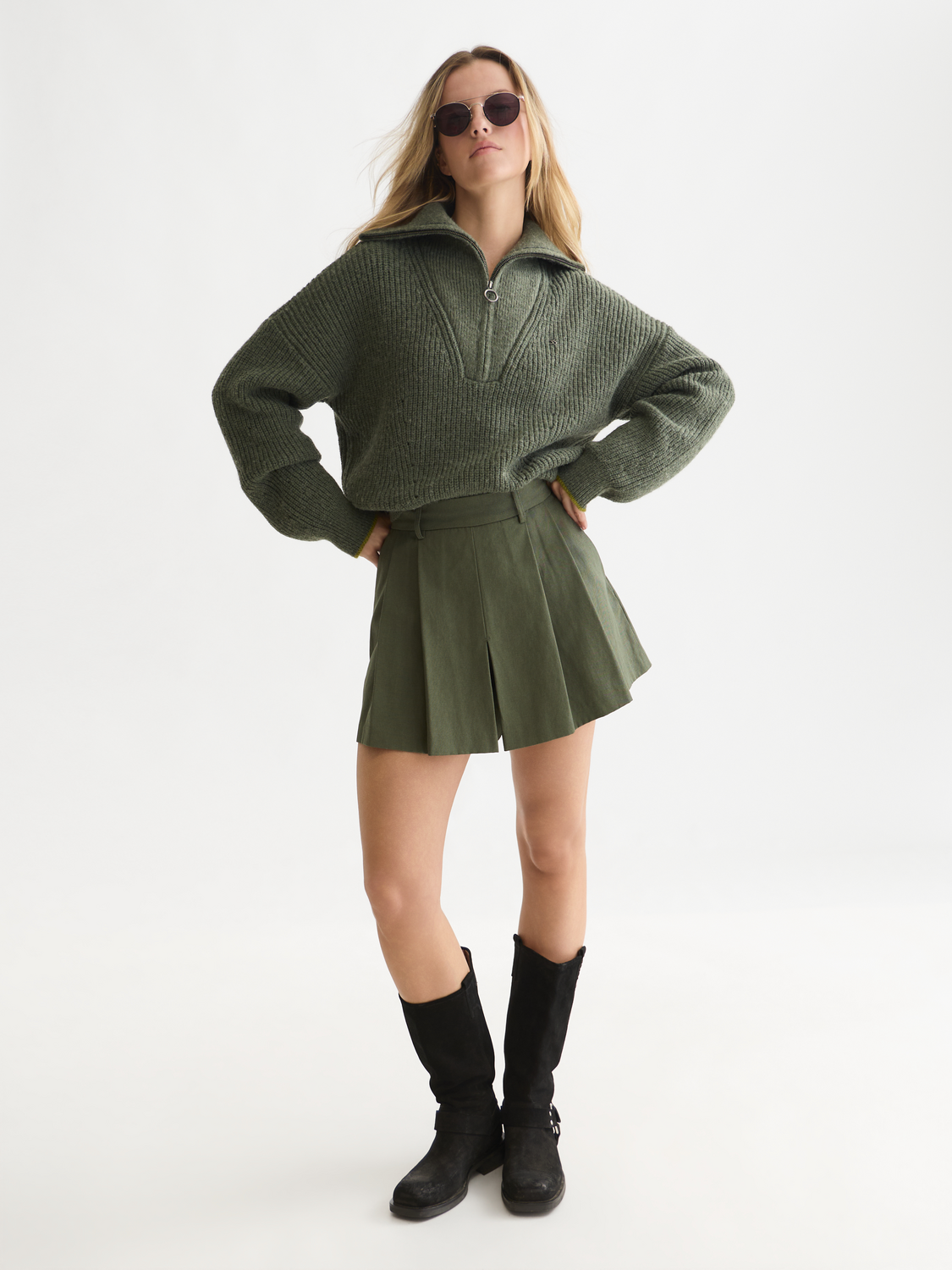 Tailored Gabardine Skort