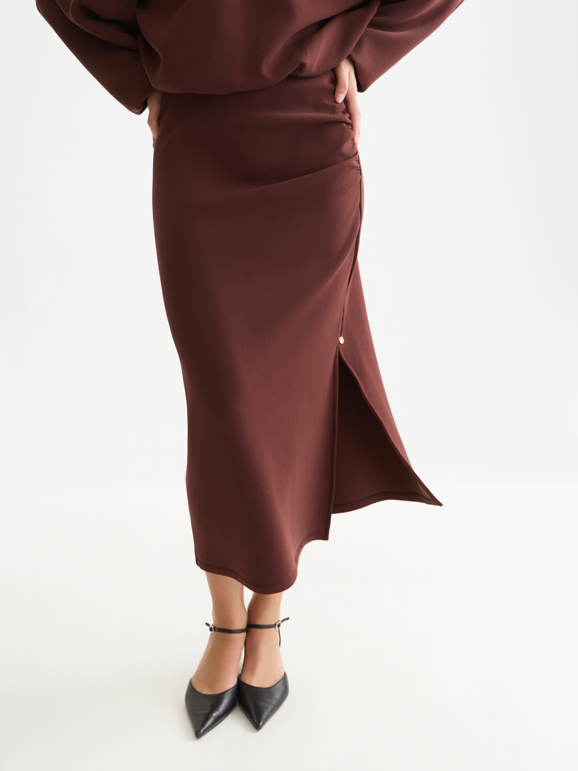Drapey Tencel Skirt